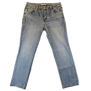 Levis 505 Jeans 14M Women's Straight Leg Red Tag Denim Pants Classic Blue